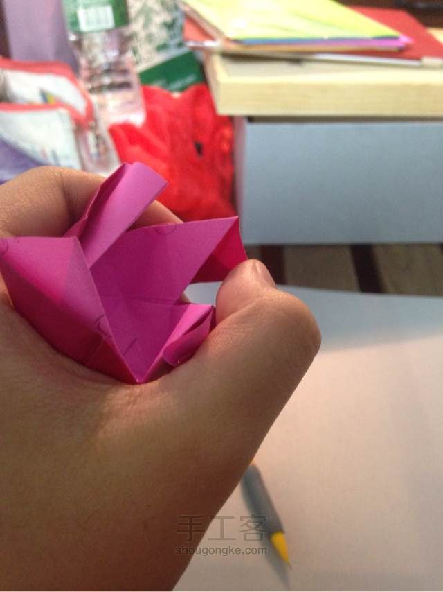 川崎玫瑰 折纸教程 第61步