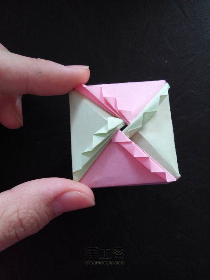 美哒哒小盒子折纸教程~~(○ω○) 第33步