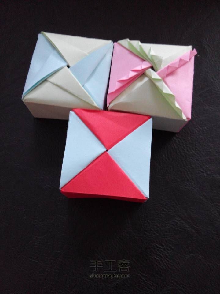 美哒哒小盒子折纸教程~~(○ω○) 第45步