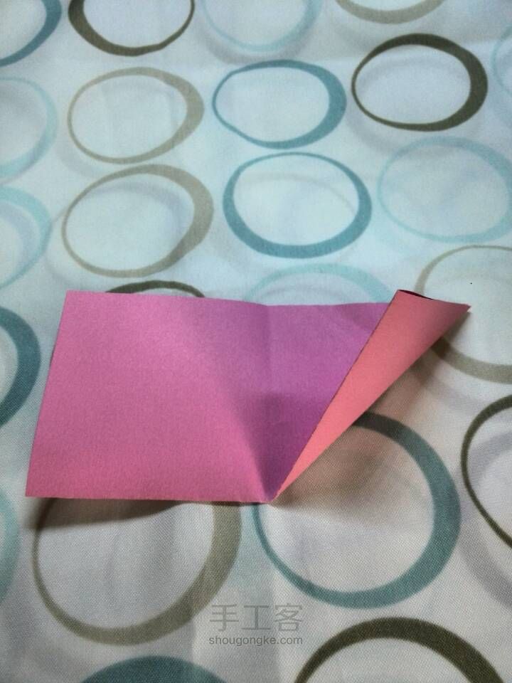 简易叠个盒子 纸艺教程 第3步