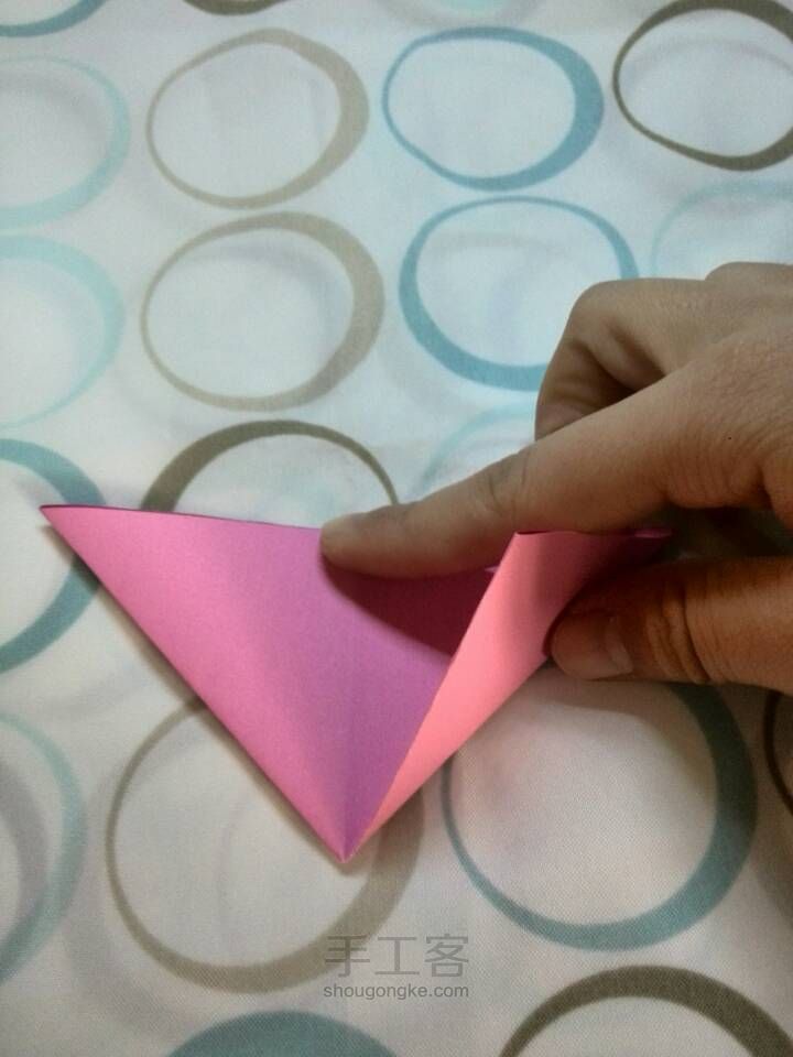 简易叠个盒子 纸艺教程 第4步