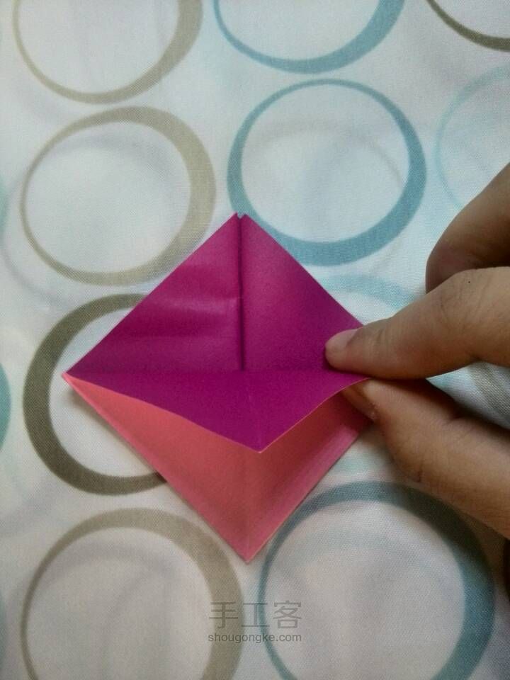 简易叠个盒子 纸艺教程 第8步