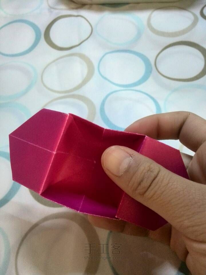 简易叠个盒子 纸艺教程 第16步