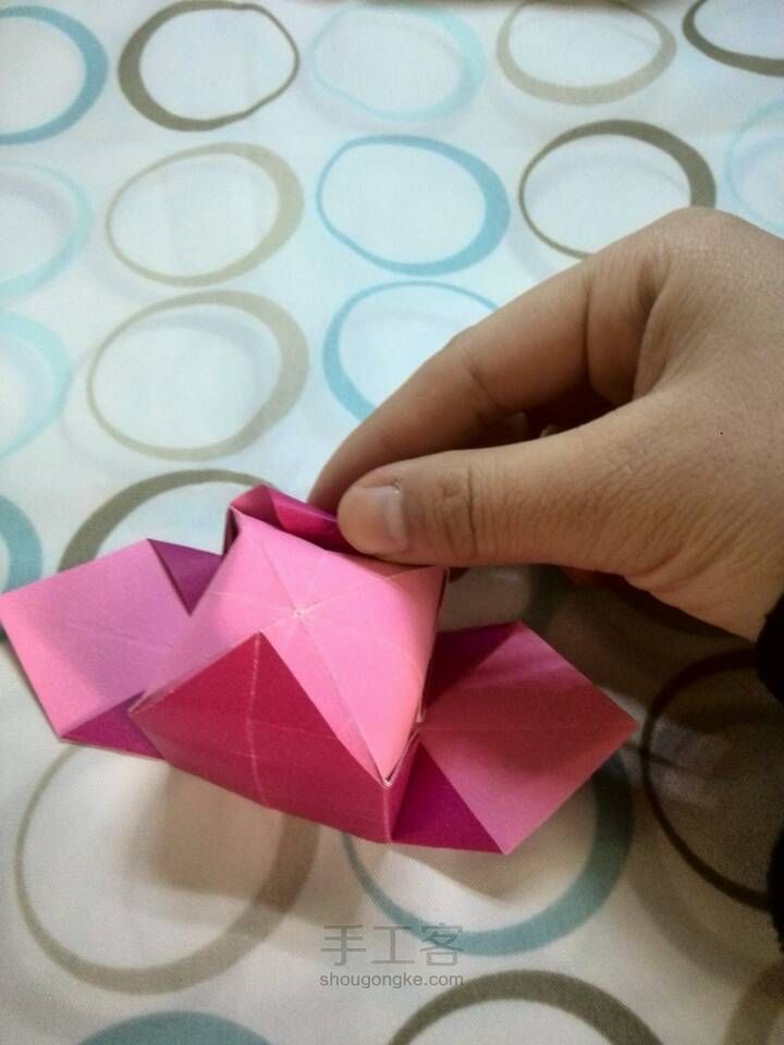 简易叠个盒子 纸艺教程 第17步