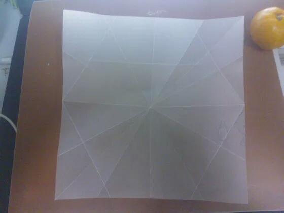 折纸——纸折雪花 第9步