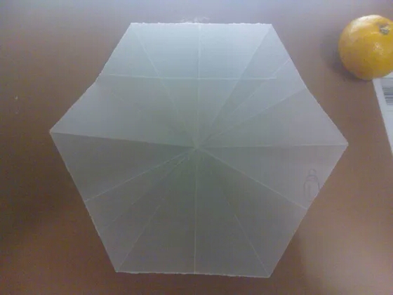 折纸——纸折雪花 第12步