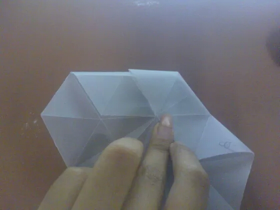 折纸——纸折雪花 第18步