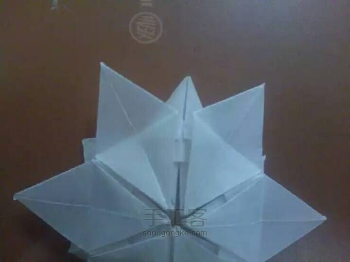 折纸——纸折雪花 第20步