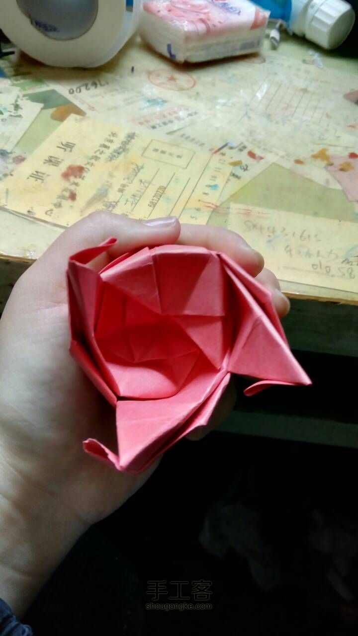 玫瑰花🌹折纸教程 第29步