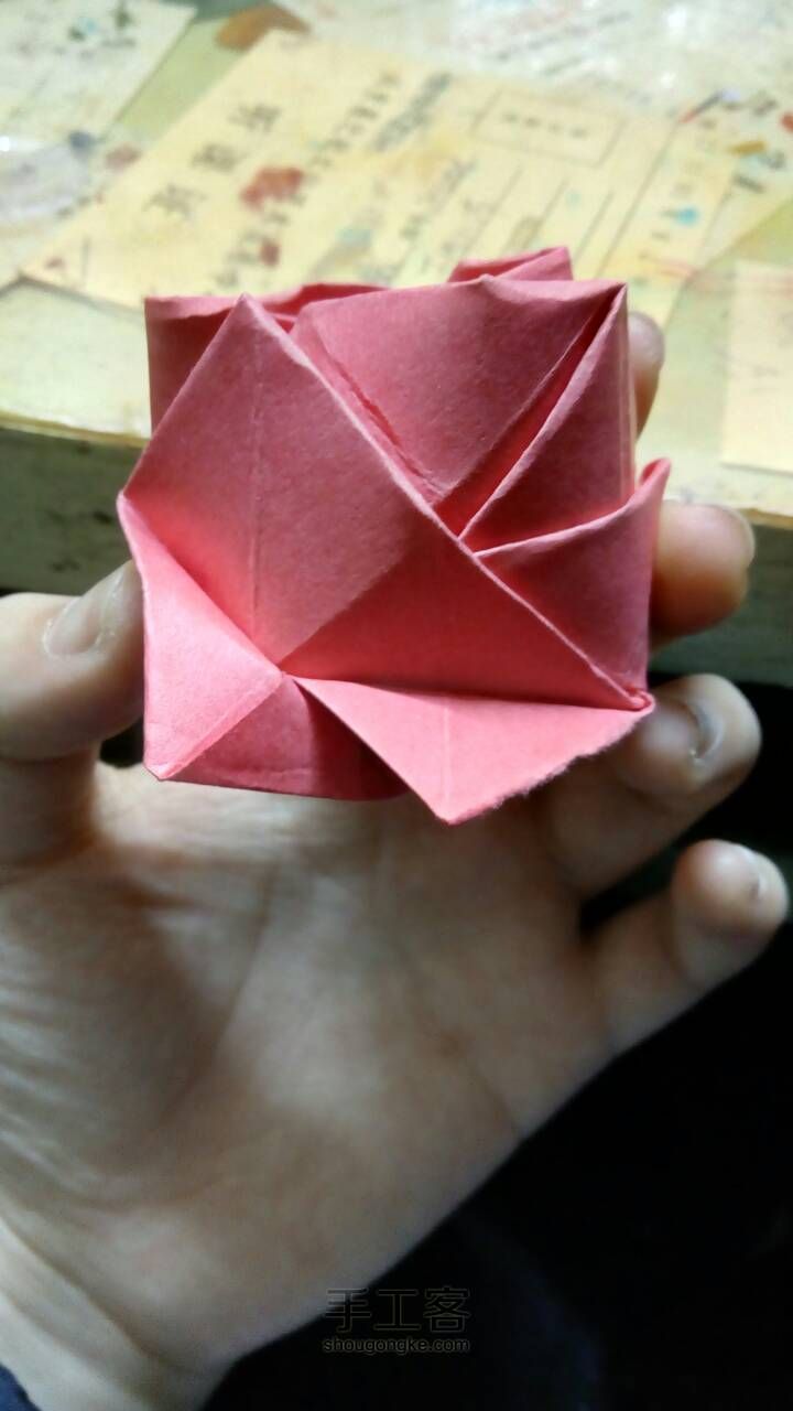 玫瑰花🌹折纸教程 第37步