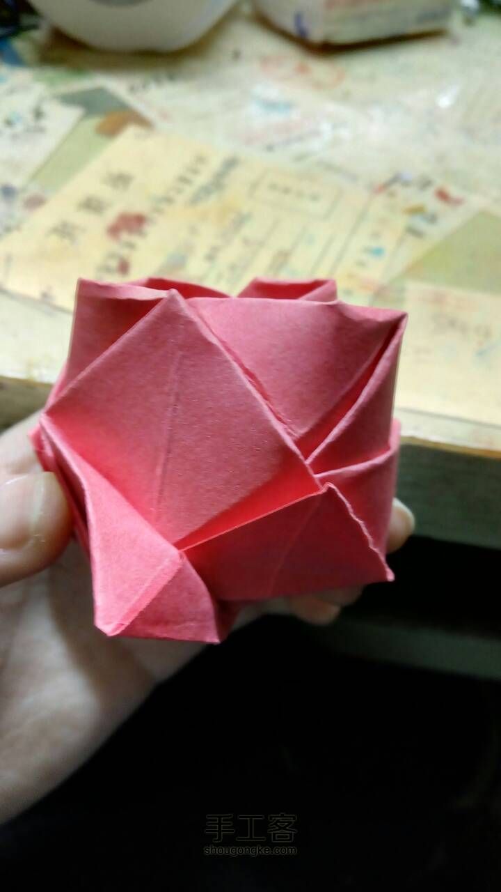 玫瑰花🌹折纸教程 第36步