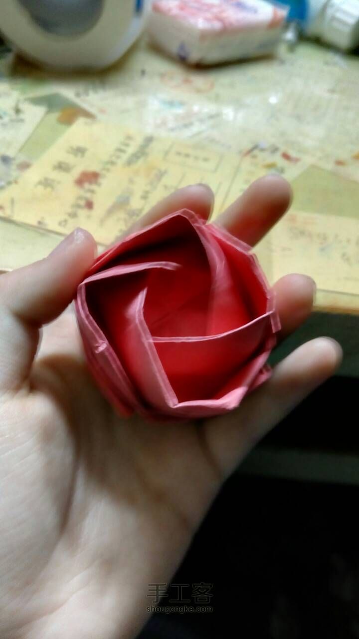 玫瑰花🌹折纸教程 第34步