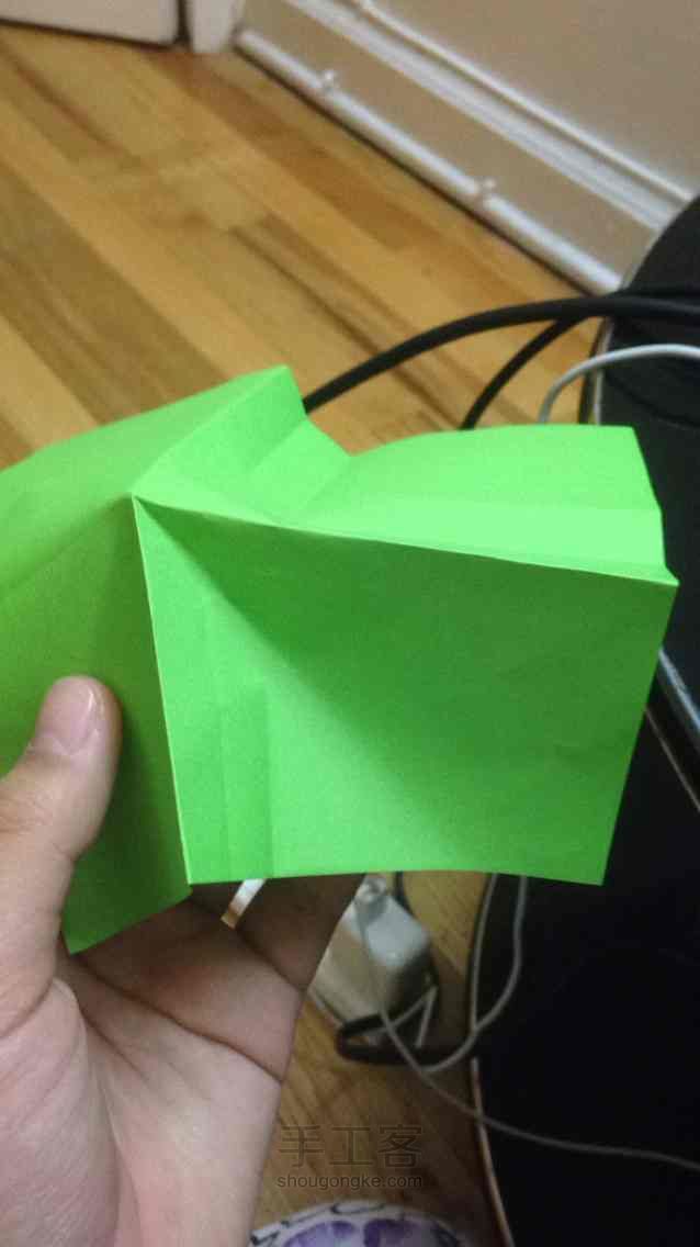 简易玫瑰 折纸教程 第9步