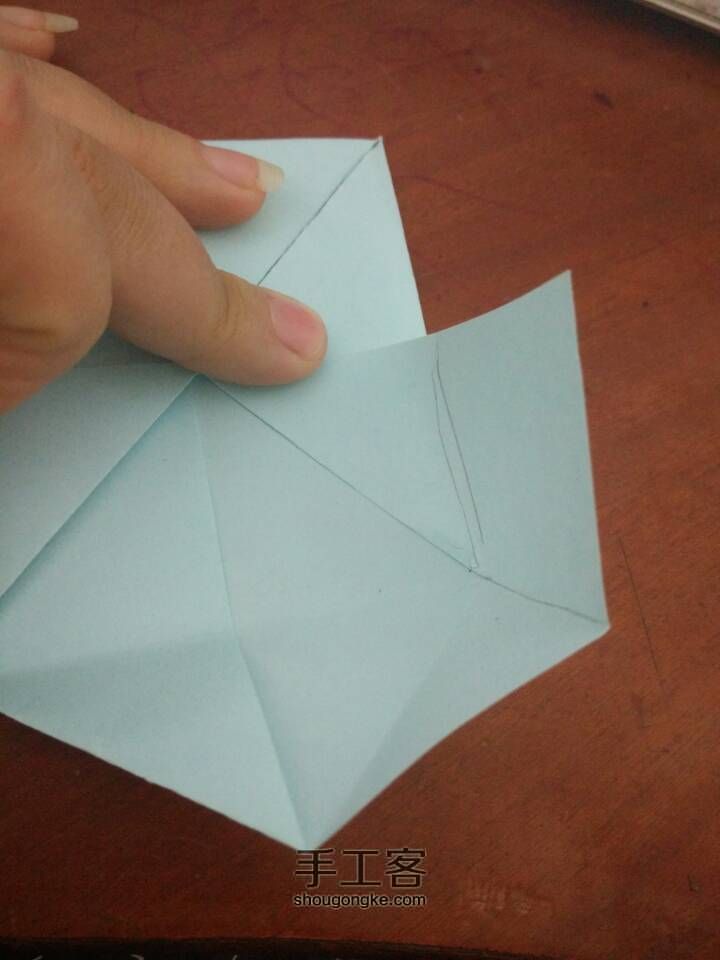 （亲子手工）折纸玩具 旋转陀螺 教程 第11步