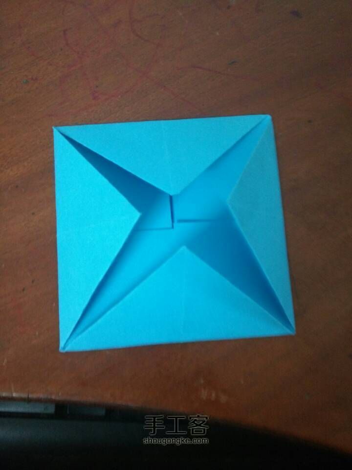 （亲子手工）折纸玩具 旋转陀螺 教程 第32步