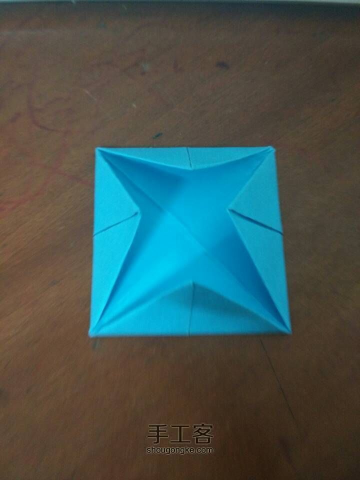 （亲子手工）折纸玩具 旋转陀螺 教程 第34步