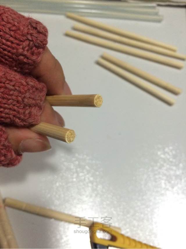 一次性竹筷变果篮 第3步