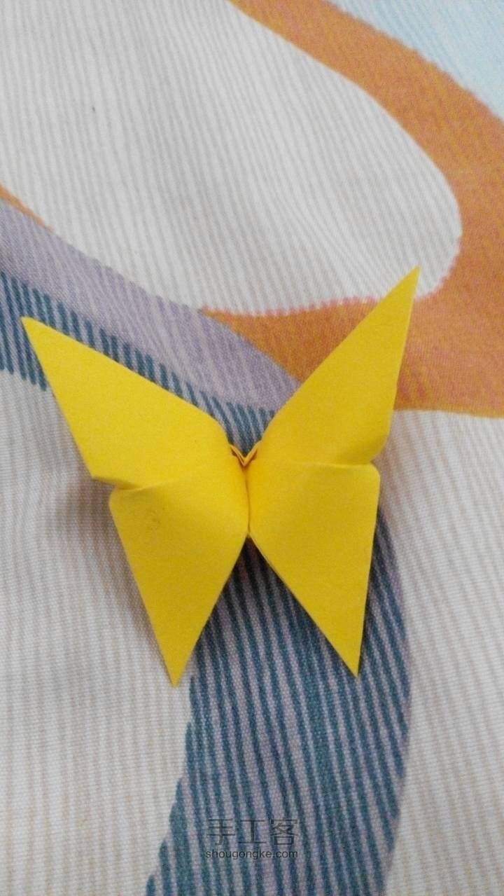 手工折纸蝴蝶制作教程 第10步
