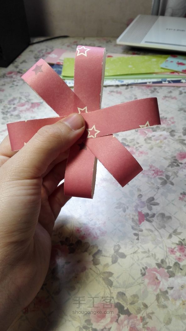 纸制包装花——莫莫原创教程 第12步