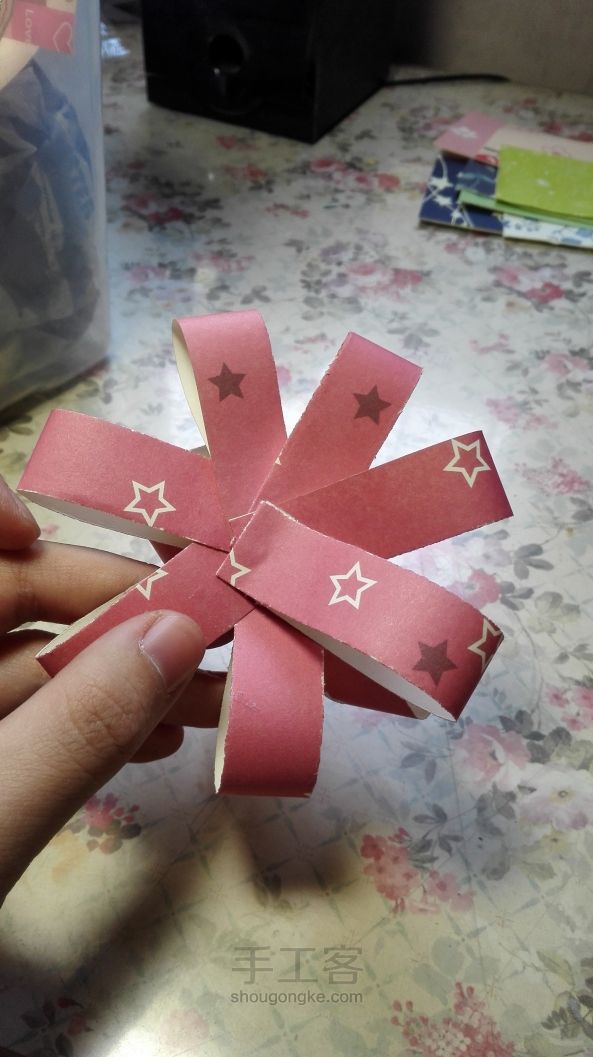 纸制包装花——莫莫原创教程 第20步