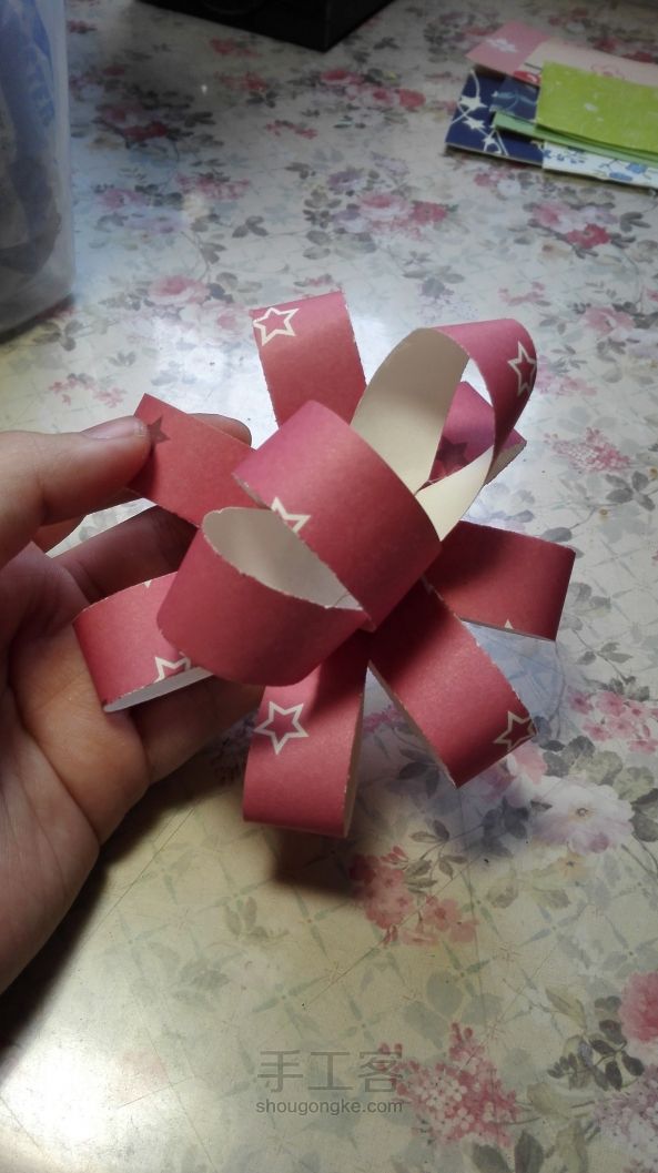 纸制包装花——莫莫原创教程 第21步
