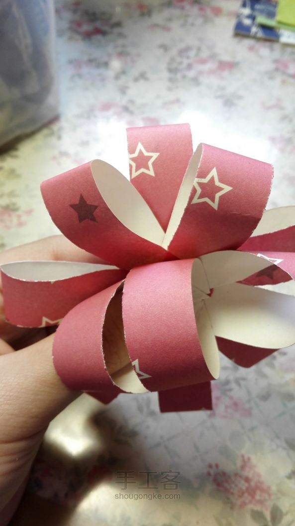 纸制包装花——莫莫原创教程 第22步