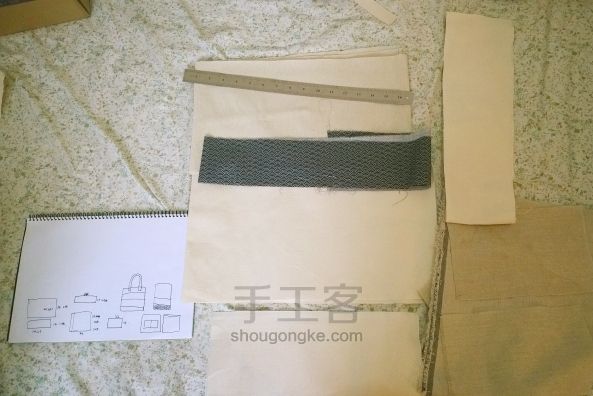 文艺范的帆布包制作教程 第2步