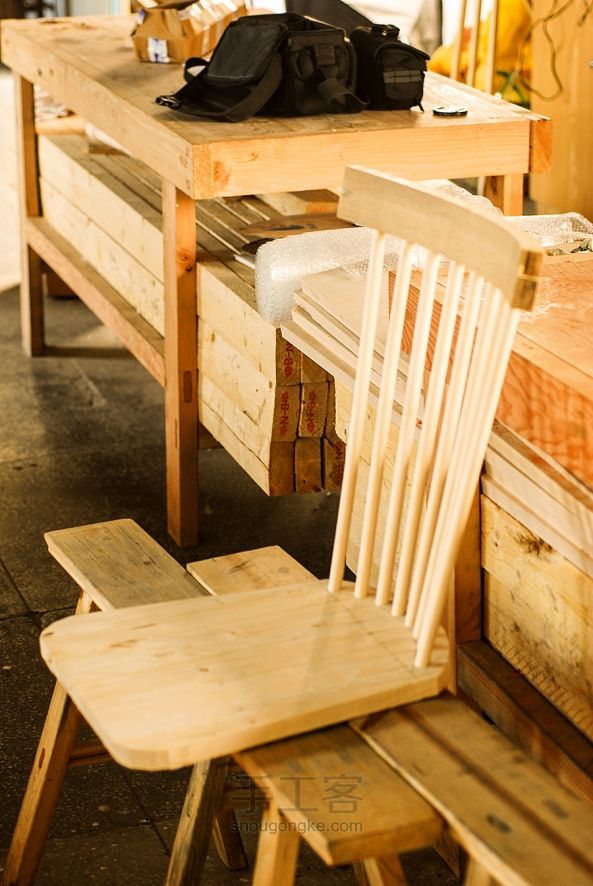 易乐木艺 一把有温度的木工椅 第12步