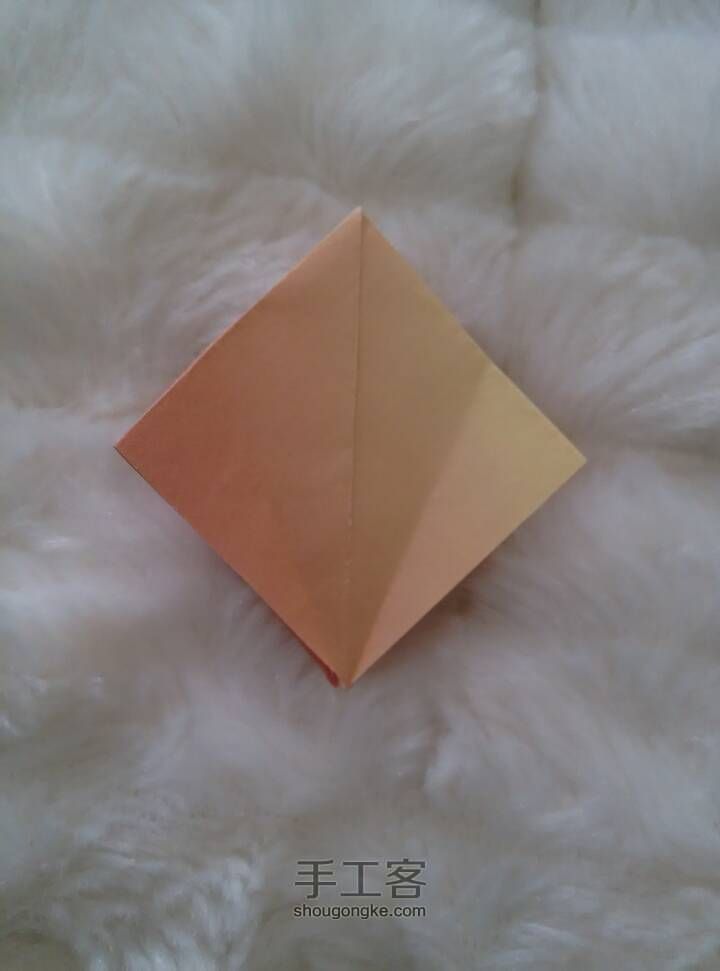 简单的百合花 折纸教程 第6步