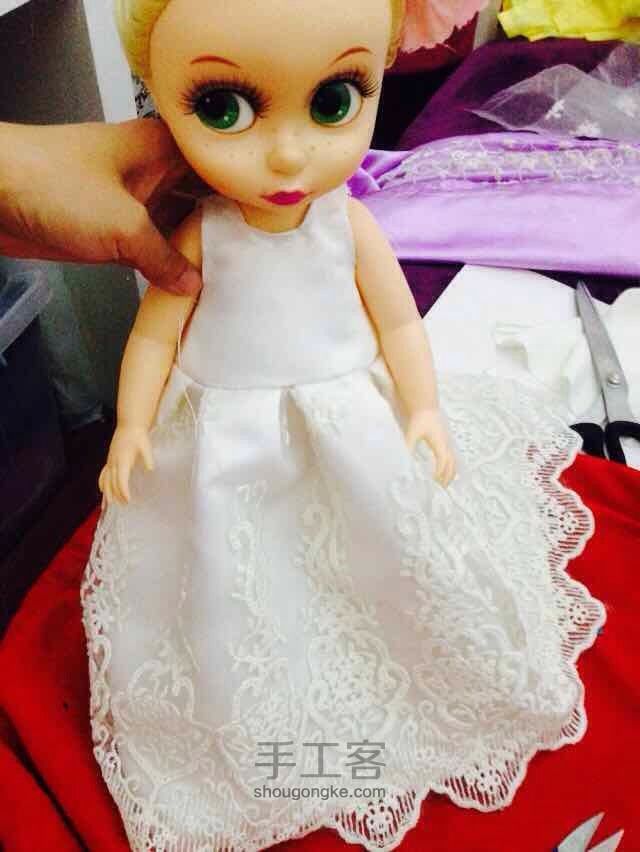 沙龙娃娃婚纱制作 第10步