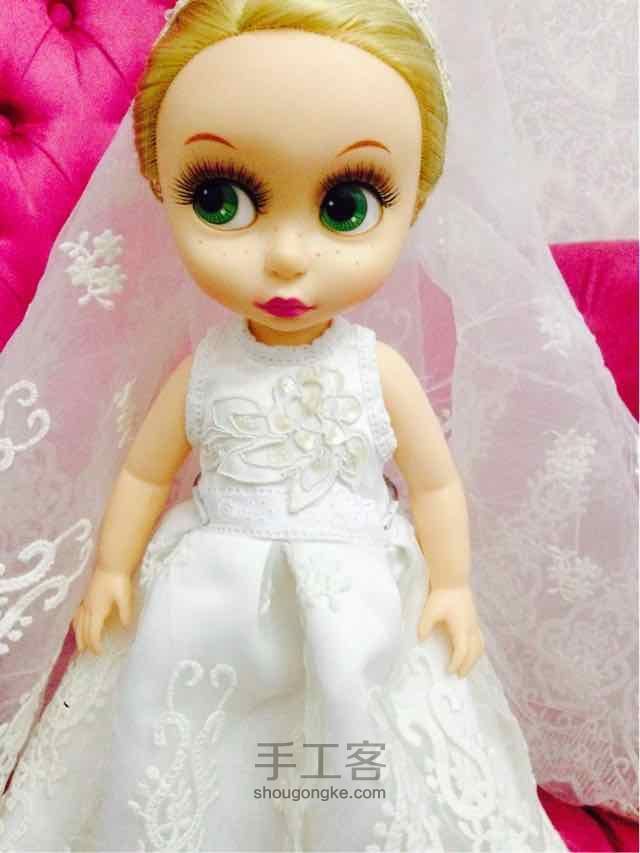 沙龙娃娃婚纱制作 第21步