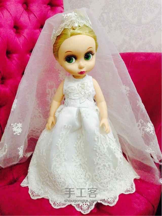 沙龙娃娃婚纱制作 第20步
