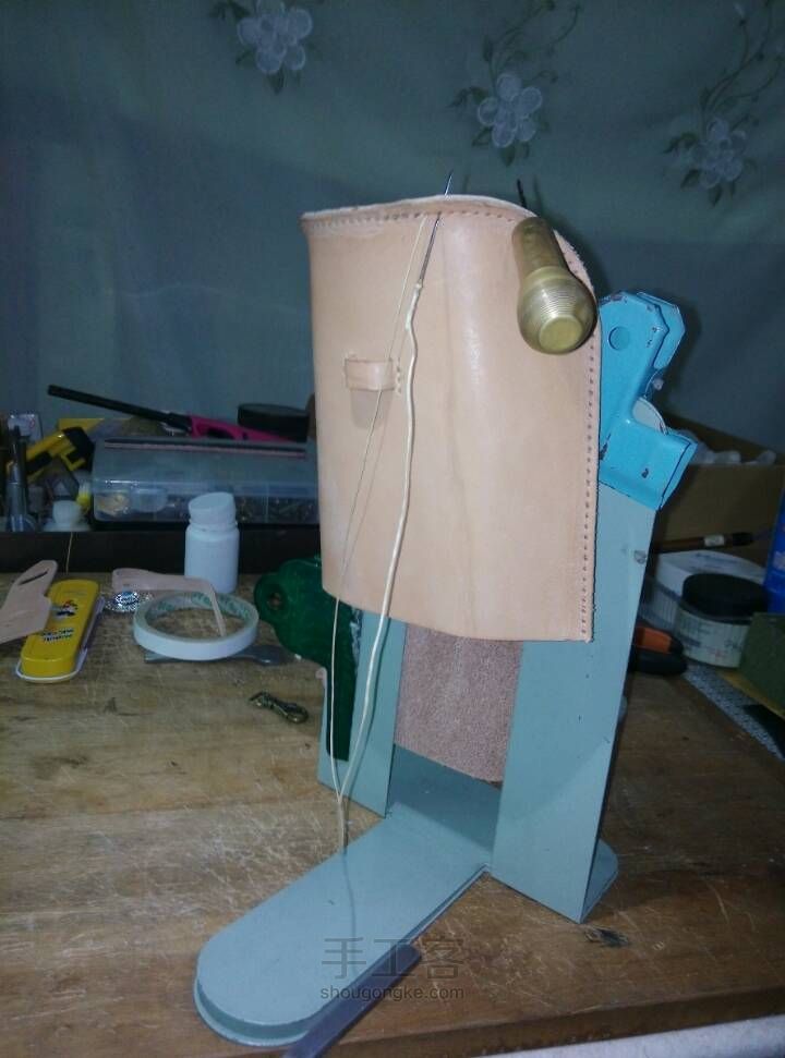 本色植鞣小腰包制作教程 第12步