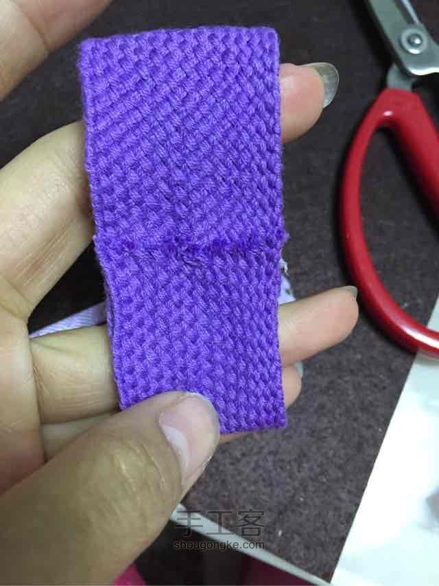 紫色BB夹 发饰手作教程 第8步