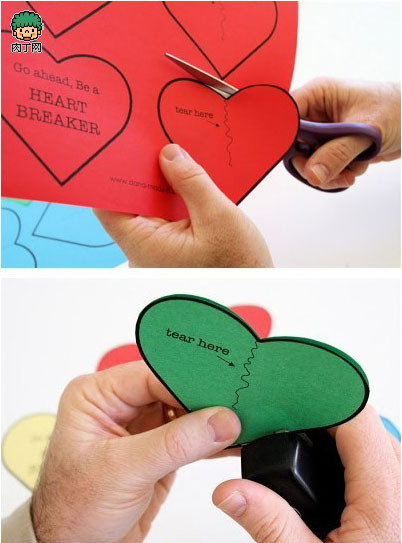 [转] DIY手工制作彩色纸创意心形糖果包装 第2步
