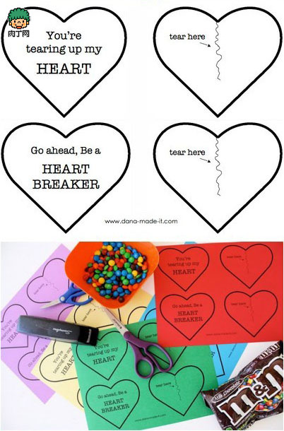 [转] DIY手工制作彩色纸创意心形糖果包装 第1步