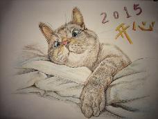 用彩铅手绘猫咪教程