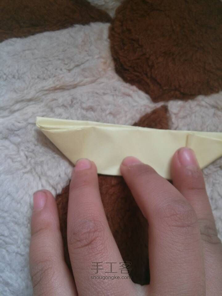 可爱小船折纸教程 第10步