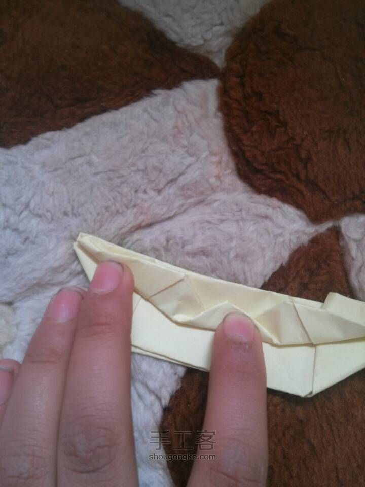 可爱小船折纸教程 第11步