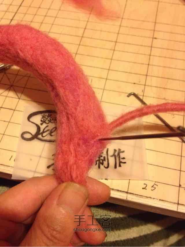【成品可购】原创粉红羊角头箍，带刘海哦！😜 第20步