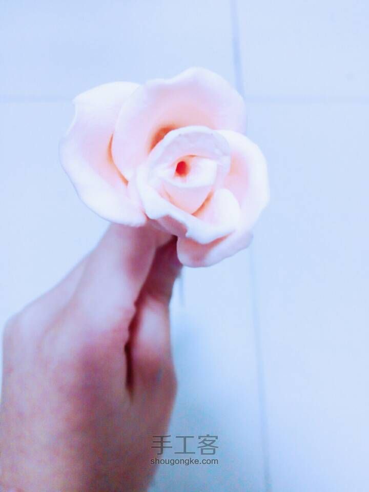 美美的玫瑰花教程-超轻粘土 第9步