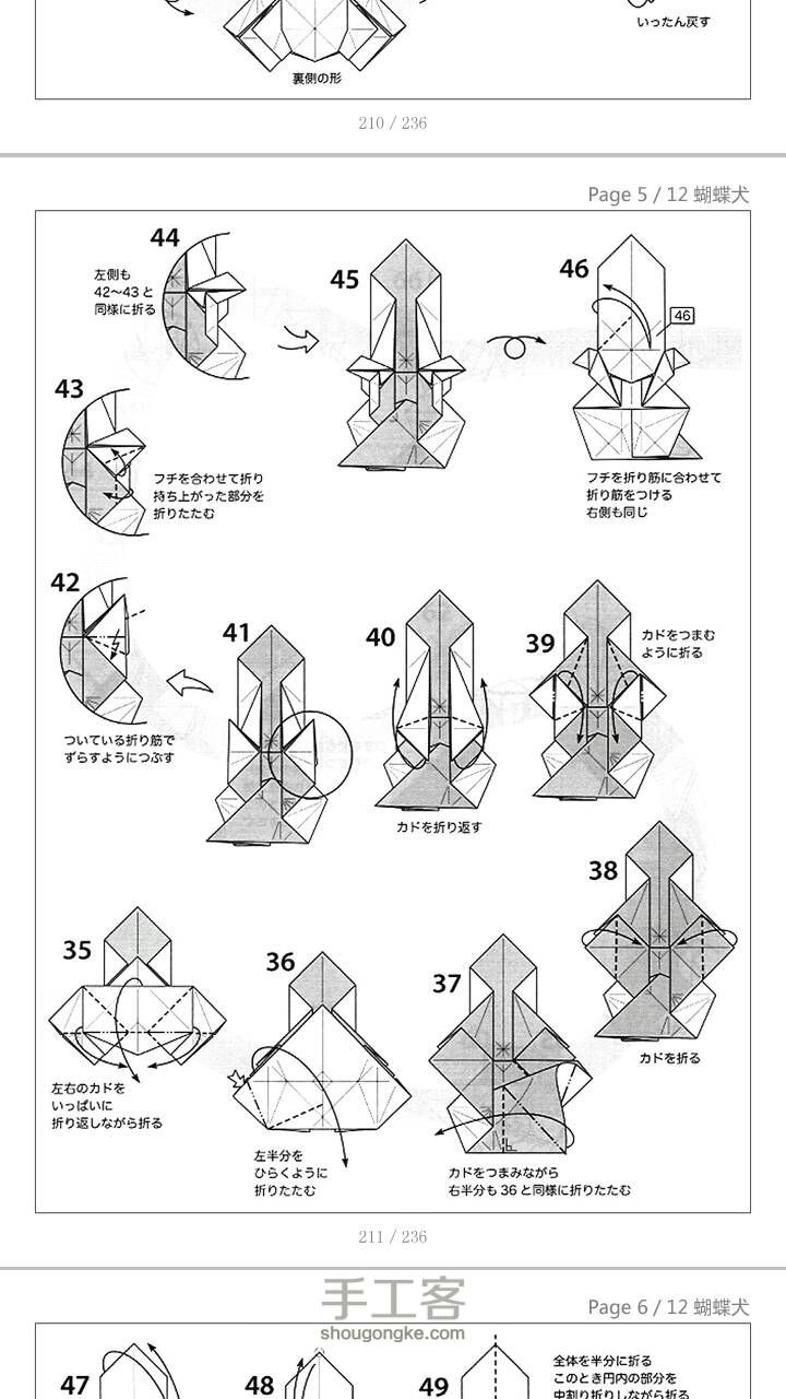 小松英夫 蝴蝶犬 图纸 第4步