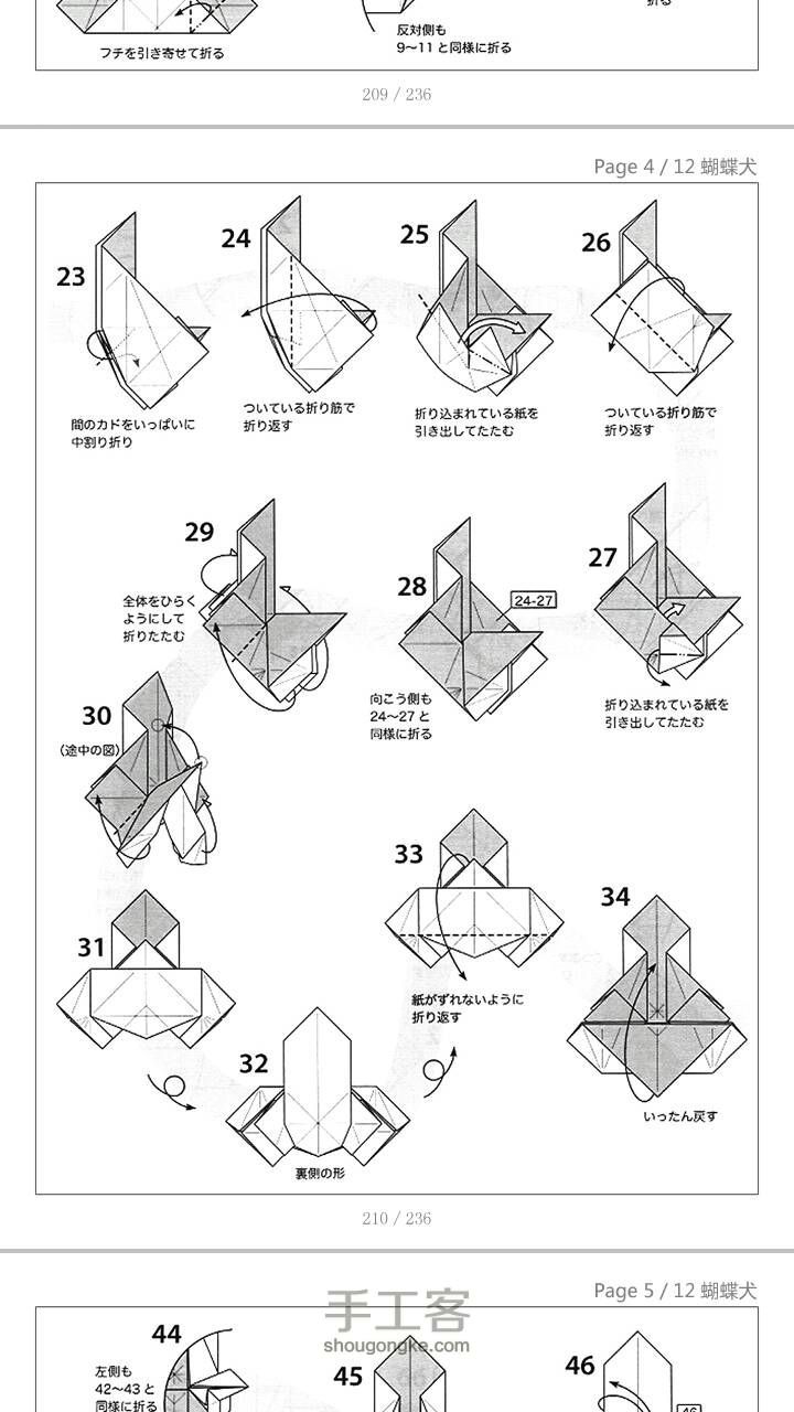 小松英夫 蝴蝶犬 图纸 第3步