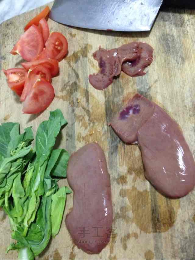 营养猪腰面线制作教程 第3步