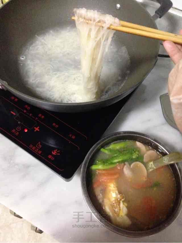 营养猪腰面线制作教程 第12步