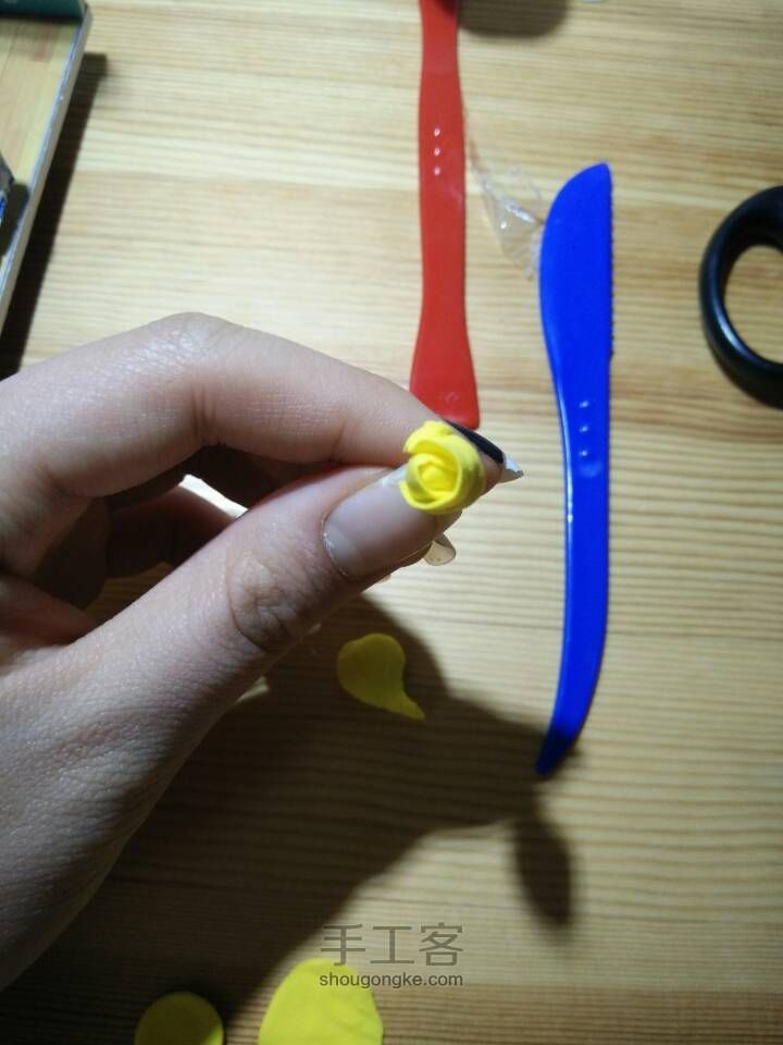 渐变色玫瑰花 制作教程 第3步