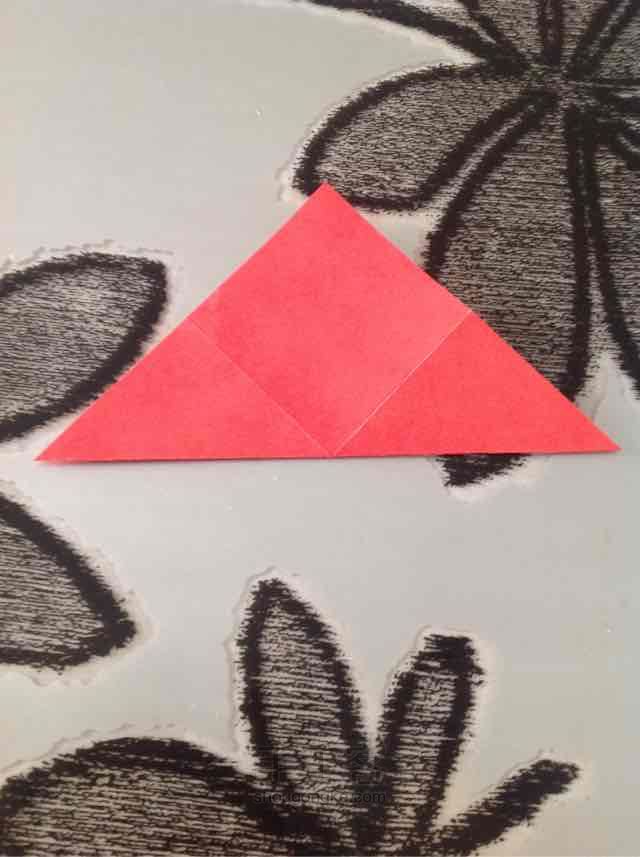 纸爱心 折纸教程 第5步
