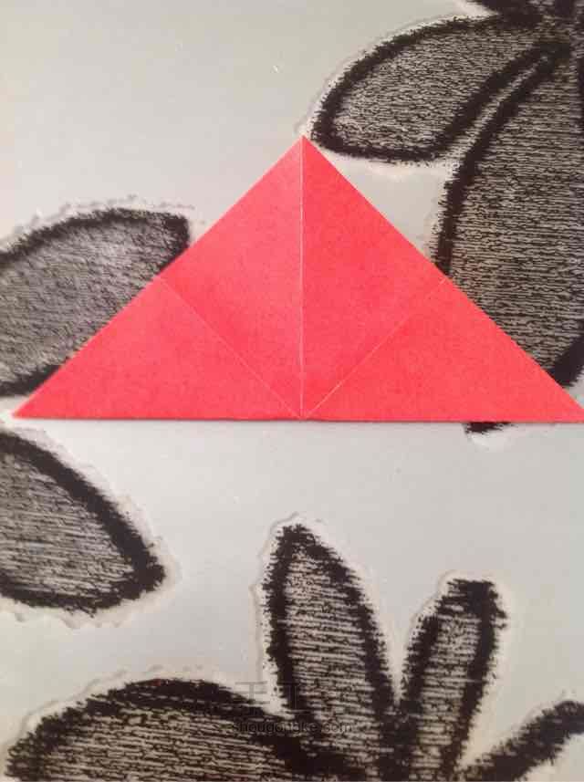 纸爱心 折纸教程 第7步