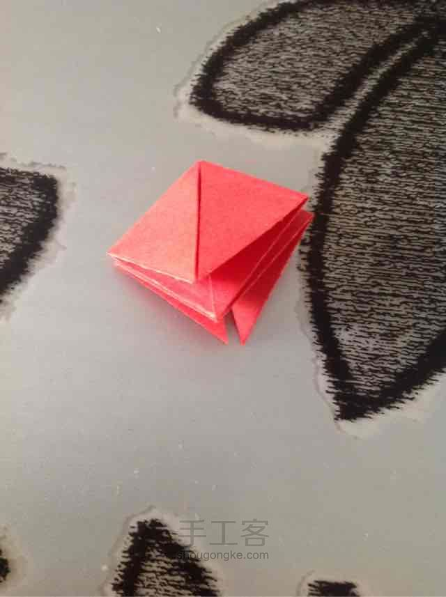 纸爱心 折纸教程 第11步