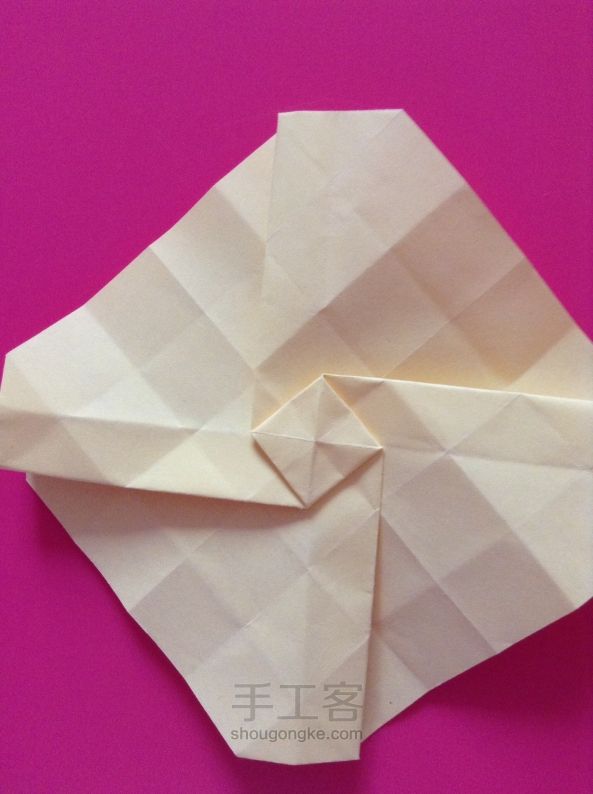川崎玫瑰🌹折纸教程 第12步